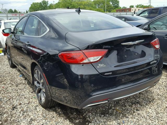 1C3CCCEGXFN542749 - 2015 CHRYSLER 200 C BLACK photo 3