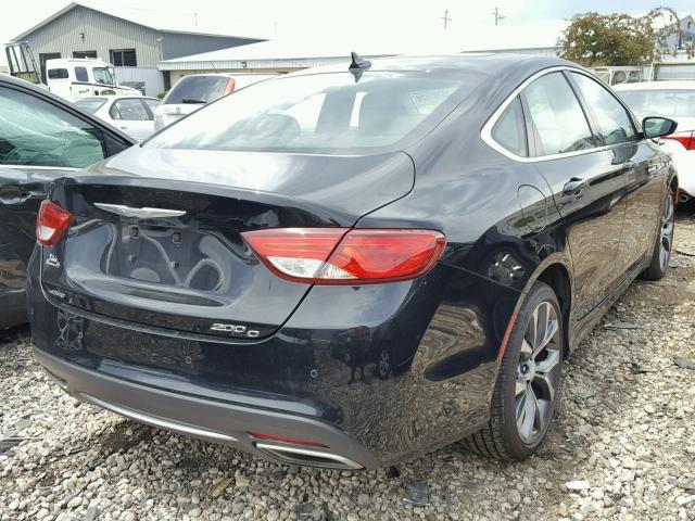 1C3CCCEGXFN542749 - 2015 CHRYSLER 200 C BLACK photo 4