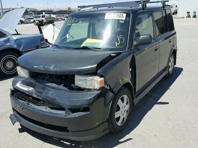 JTLKT324364071250 - 2006 TOYOTA SCION XB BLACK photo 2