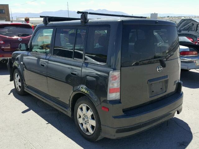 JTLKT324364071250 - 2006 TOYOTA SCION XB BLACK photo 3