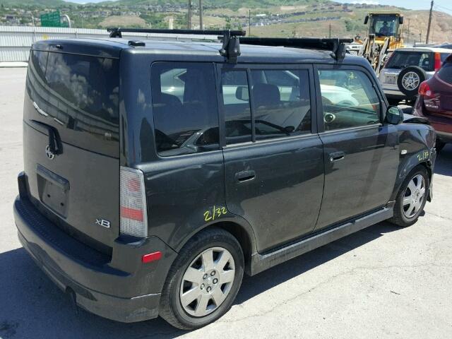 JTLKT324364071250 - 2006 TOYOTA SCION XB BLACK photo 4