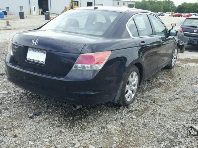 1HGCP26828A060483 - 2008 HONDA ACCORD EXL BLACK photo 4