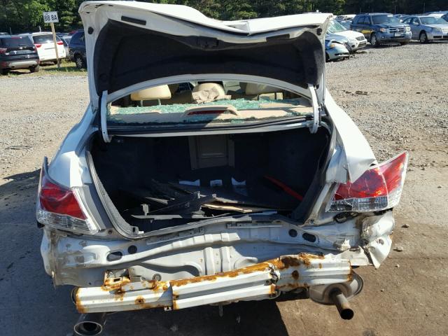 1HGCP36888A046982 - 2008 HONDA ACCORD EXL WHITE photo 9