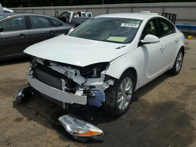 2G4GK5EX5G9148877 - 2016 BUICK REGAL WHITE photo 2