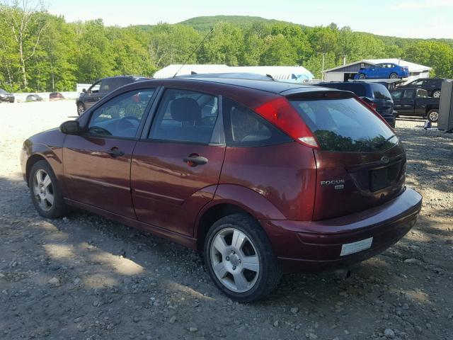 1FAFP37N47W220473 - 2007 FORD FOCUS ZX5 RED photo 3