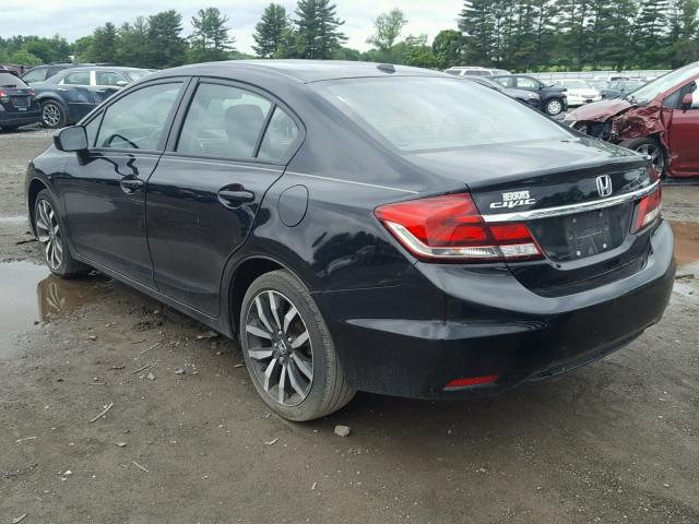 19XFB2F94EE200058 - 2014 HONDA CIVIC EXL 黑色 照片 3