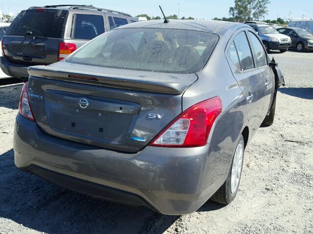 3N1CN7AP0GL894830 - 2016 NISSAN VERSA S/S GRAY photo 4