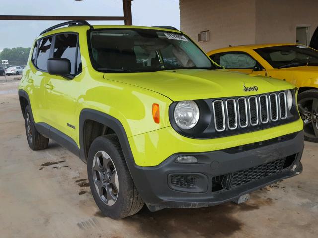 ZACCJAAB7HPF61687 - 2017 JEEP RENEGADE S GREEN photo 1