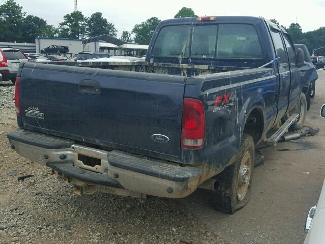 1FTWW31P56EB98754 - 2006 FORD F350 SRW S BLUE photo 4