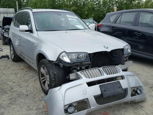 WBXPC93428WJ21861 - 2008 BMW X3 3.0SI SILVER photo 1