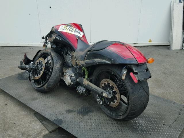 5VPHS36N0G3050666 - 2016 VICTORY MOTORCYCLES HAMMER S RED photo 3