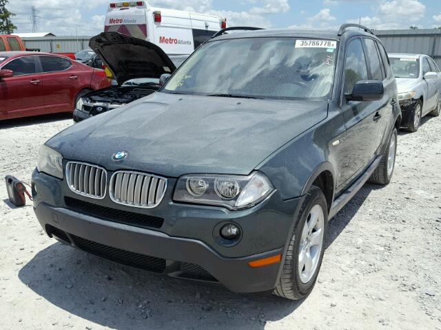 WBXPC93407WF06465 - 2007 BMW X3 3.0SI BLACK photo 2