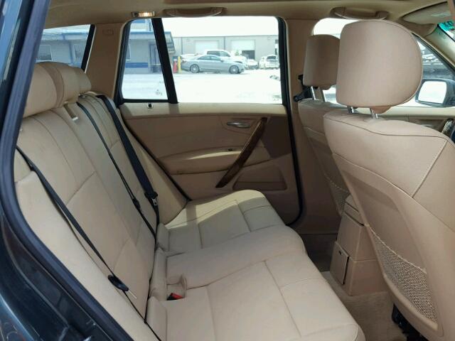 WBXPC93407WF06465 - 2007 BMW X3 3.0SI BLACK photo 6