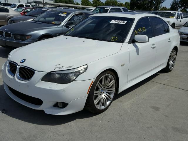 WBANW535X8CT49568 - 2008 BMW 550 I WHITE photo 2