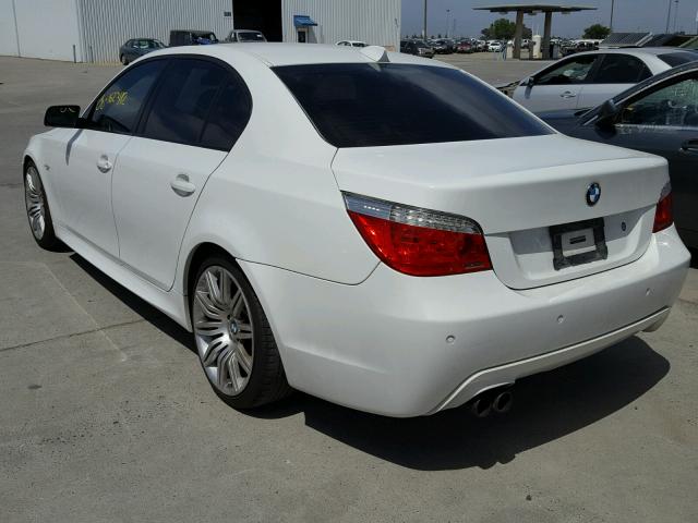 WBANW535X8CT49568 - 2008 BMW 550 I WHITE photo 3