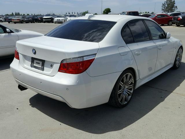 WBANW535X8CT49568 - 2008 BMW 550 I WHITE photo 4