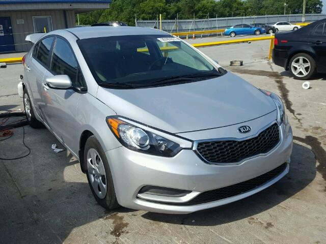 KNAFK4A69G5534994 - 2016 KIA FORTE LX SILVER photo 1