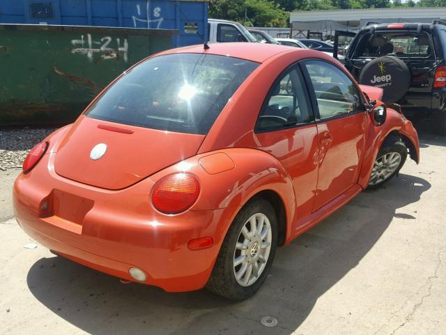 3VWCK31C15M412222 - 2005 VOLKSWAGEN NEW BEETLE 橙色 照片 4