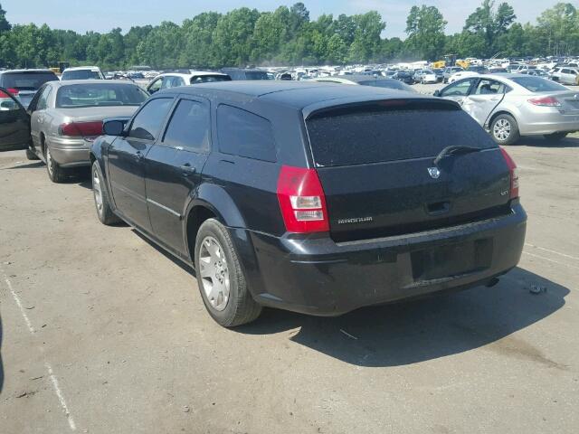 2D4FV47V87H621984 - 2007 DODGE MAGNUM BLACK photo 3