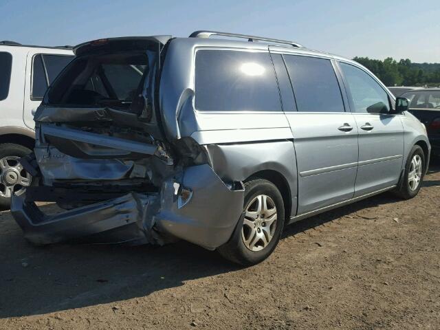 5FNRL387X7B023654 - 2007 HONDA ODYSSEY EX GRAY photo 4