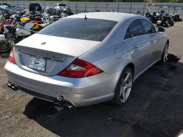 WDDDJ76X46A031241 - 2006 MERCEDES-BENZ CLS 55 AMG SILVER photo 4