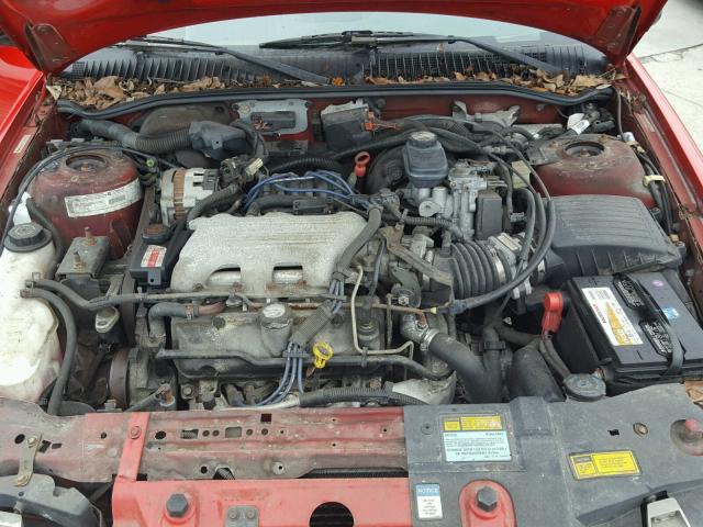 1G2NW12M3WC727977 - 1998 PONTIAC GRAND AM G RED photo 7