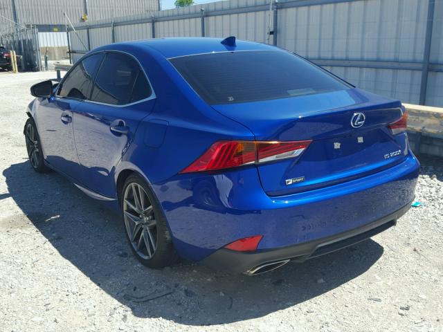 JTHBA1D22H5052461 - 2017 LEXUS IS 200T BLUE photo 3