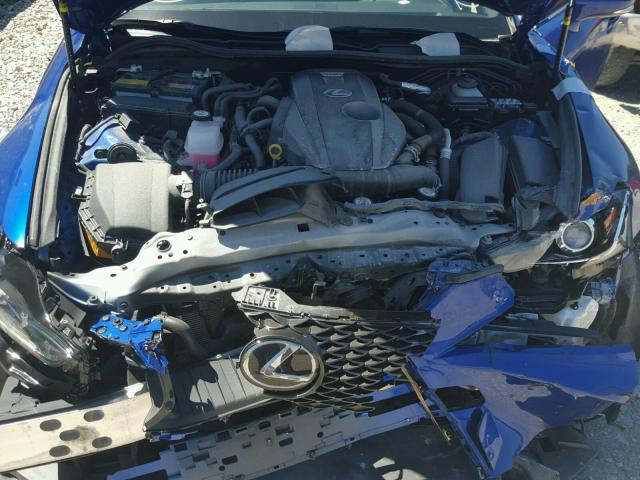 JTHBA1D22H5052461 - 2017 LEXUS IS 200T BLUE photo 7