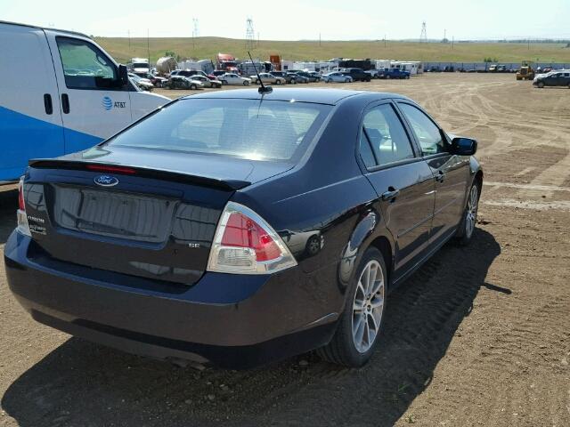 3FAHP07Z29R193287 - 2009 FORD FUSION SE BLACK photo 4