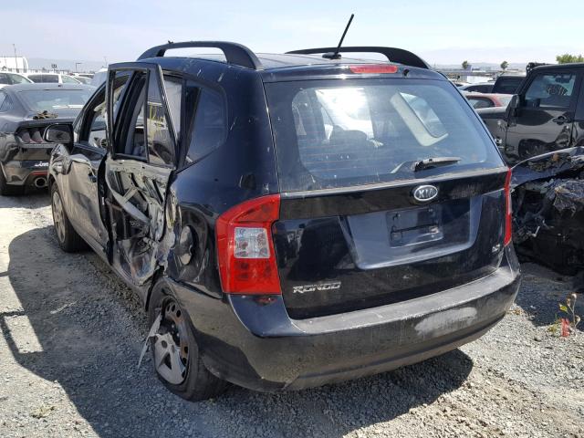 KNAFG529297262845 - 2009 KIA RONDO BASE BLACK photo 3