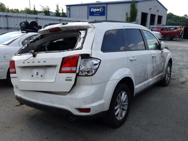 3C4PDCBG5FT690743 - 2015 DODGE JOURNEY SX WHITE photo 4