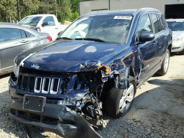 1C4NJDBB9CD633554 - 2012 JEEP COMPASS SP BLUE photo 2