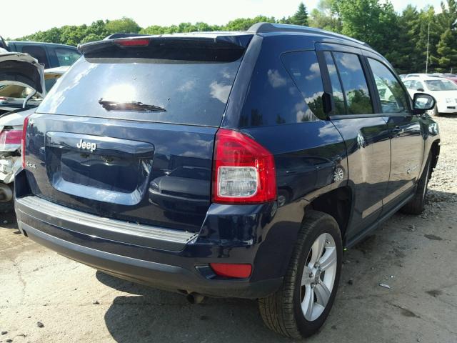 1C4NJDBB9CD633554 - 2012 JEEP COMPASS SP BLUE photo 4