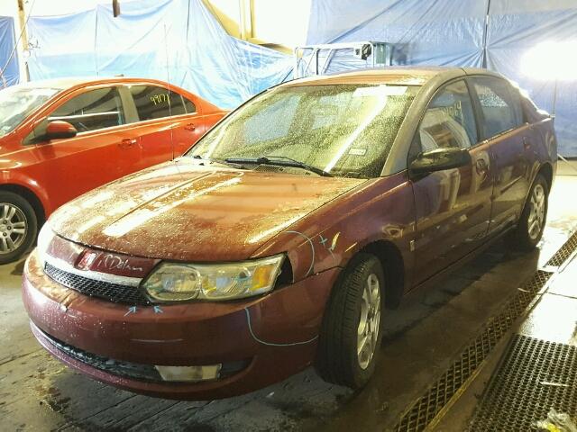 1G8AL52F03Z132891 - 2003 SATURN ION LEVEL BURGUNDY photo 2