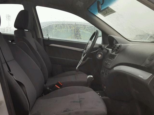 KL1TD5DE7BB251293 - 2011 CHEVROLET AVEO LS SILVER photo 5