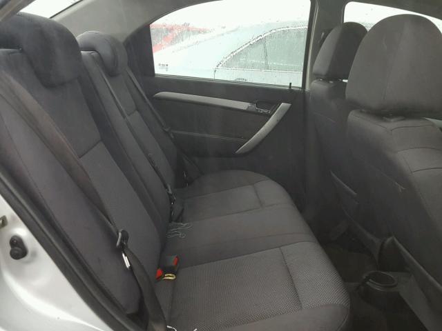 KL1TD5DE7BB251293 - 2011 CHEVROLET AVEO LS SILVER photo 6