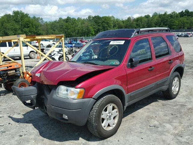 1FMYU93183KB54525 - 2003 FORD ESCAPE XLT RED photo 2