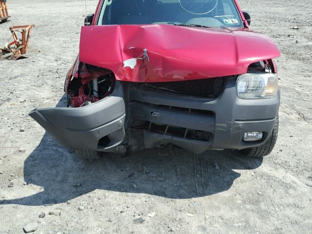 1FMYU93183KB54525 - 2003 FORD ESCAPE XLT RED photo 9