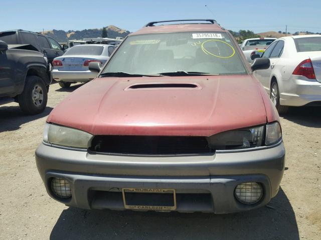 4S3BG6857W7613675 - 1998 SUBARU LEGACY 30T MAROON photo 9