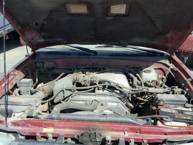 JT3HN86R719047181 - 2001 TOYOTA 4RUNNER SR RED photo 7