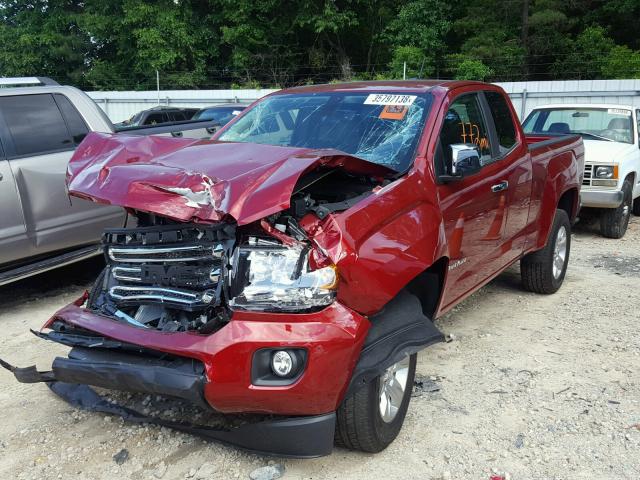 1GTH5CEN5J1227304 - 2018 GMC CANYON SLE RED photo 2