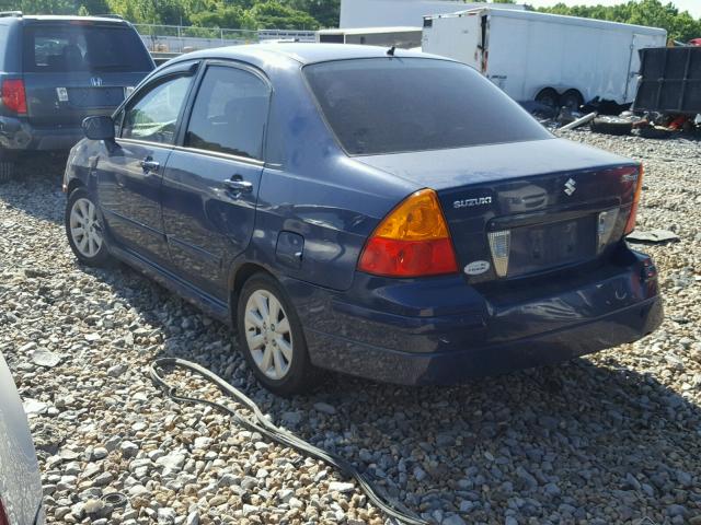 JS2RA61S465300083 - 2006 SUZUKI AERIO PREM BLUE photo 3