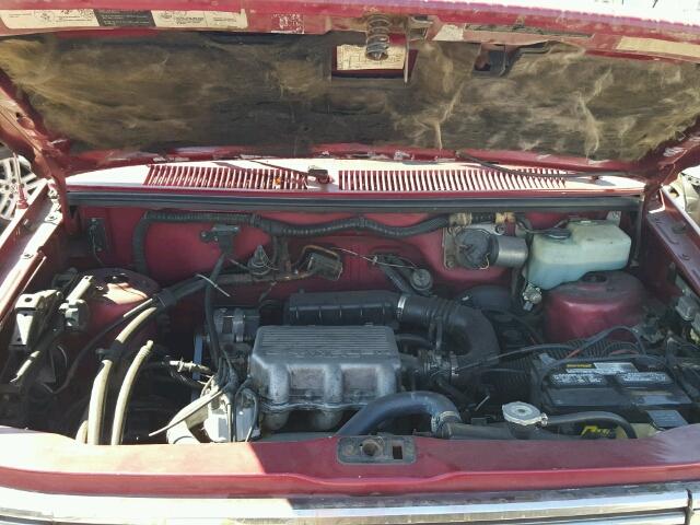 1P4FH5036JX350733 - 1988 PLYMOUTH GRAND VOYA RED photo 7