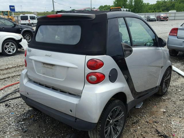 WMEEK31X88K149352 - 2008 SMART FORTWO PAS SILVER photo 4