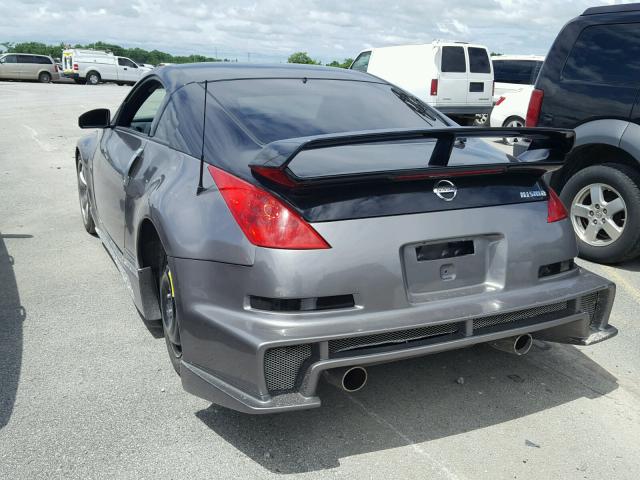 JN1BZ34D98M702418 - 2008 NISSAN 350Z COUPE GRAY photo 3