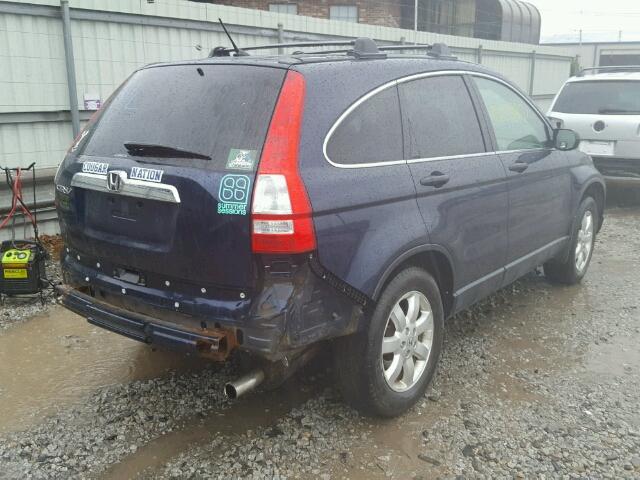 JHLRE48528C040688 - 2008 HONDA CR-V EX BLUE photo 4