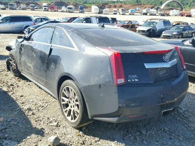 1G6DP1ED7B0114307 - 2011 CADILLAC CTS BLACK photo 3