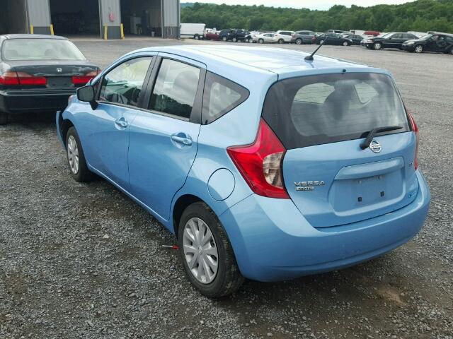 3N1CE2CP6FL381547 - 2015 NISSAN VERSA NOTE BLUE photo 3