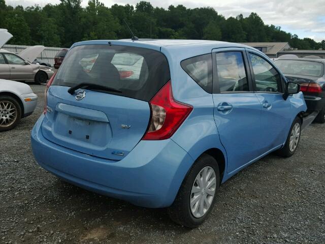 3N1CE2CP6FL381547 - 2015 NISSAN VERSA NOTE BLUE photo 4