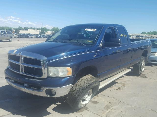 3D7KU28C53G855659 - 2003 DODGE RAM 2500 S BLUE photo 2